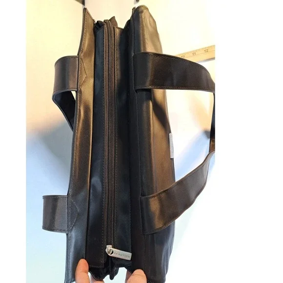 Kenneth Cole Reaction Black Nylon Laptop Briefcase Bag - Picture 10 of 12